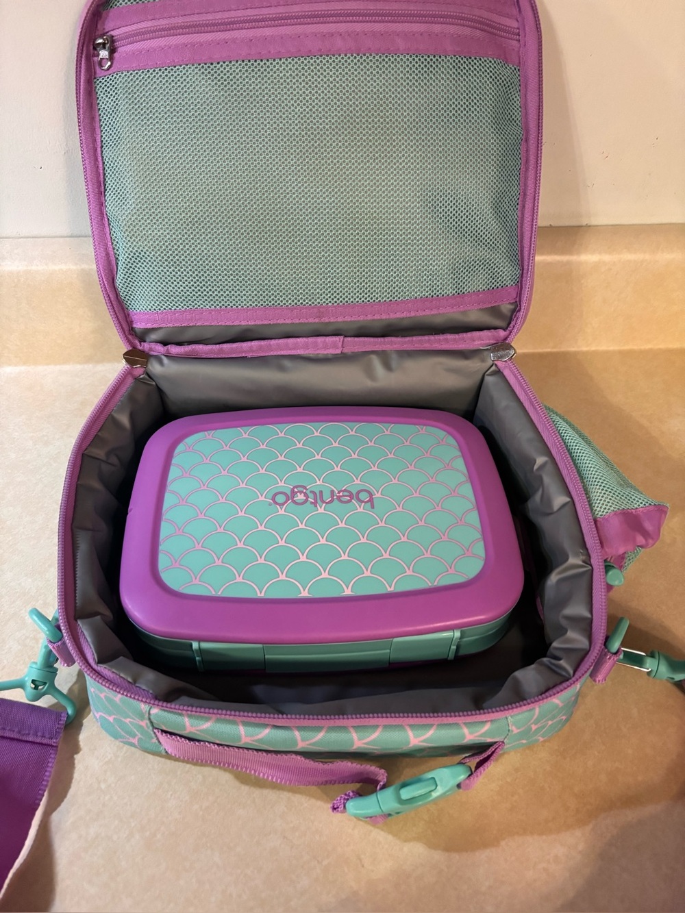 Girls Mermaid Bento lunch box and food storage box